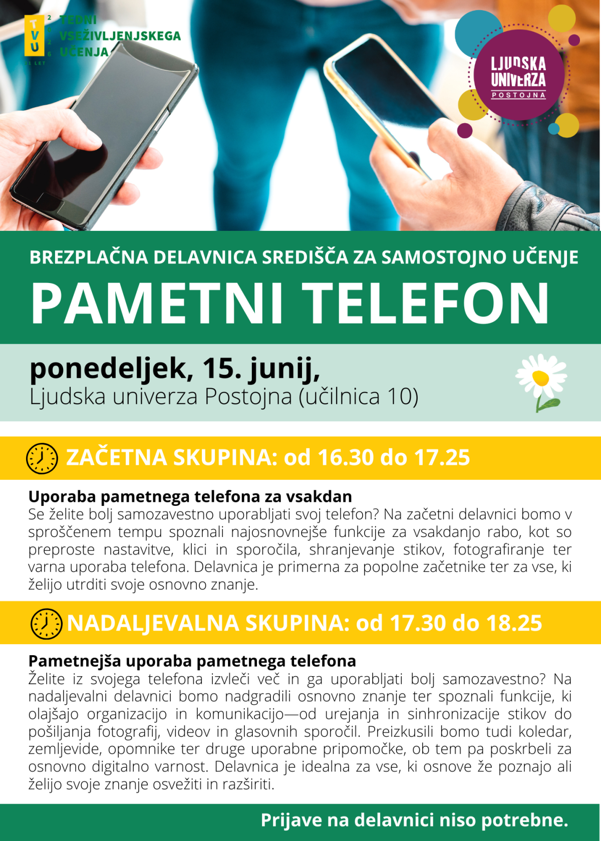 Delavnica pametni telefon